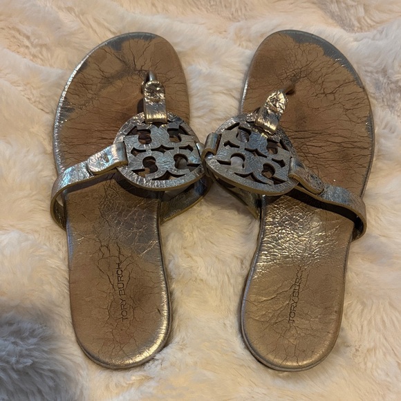 Tory Burch Shoes - Tory Burch Gold Miller Sandals